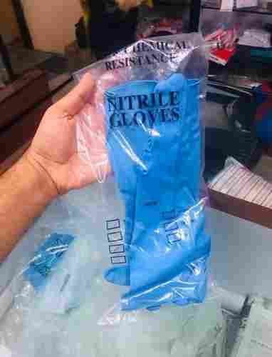 Blue Color Protective Disposable Nitrile Gloves
