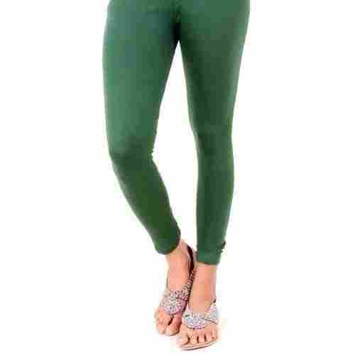 Ladies Green Cotton Legging