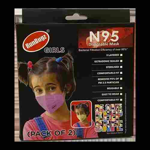 Runbugz N95 Kids Mask for Girls