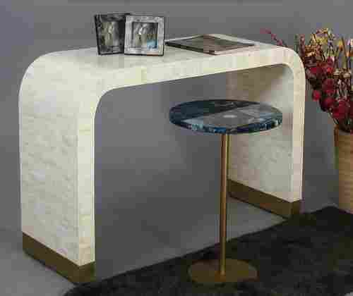 Decorative Bone Inlay Console Table