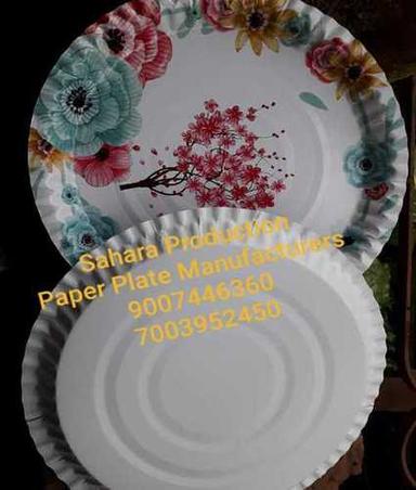 Mixed Disposable Printed Paper Plate 12 Inch