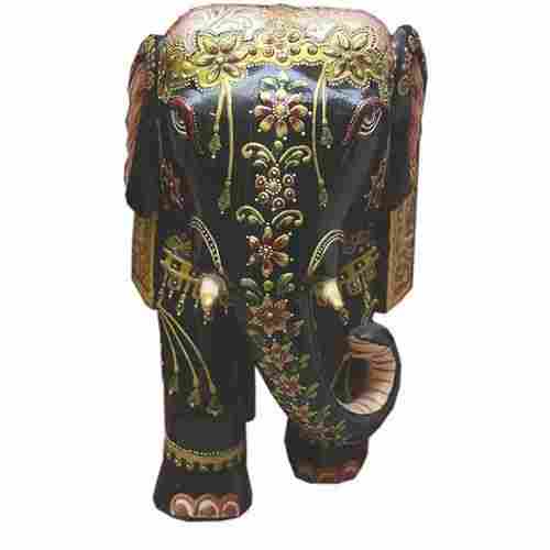 Wooden Elephant Statue For Home Decor