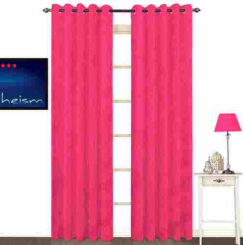 Pink Fabutex Solid Textured Door Curtain
