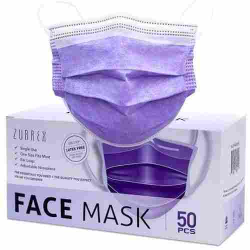 Purple 3 Ply Face Mask