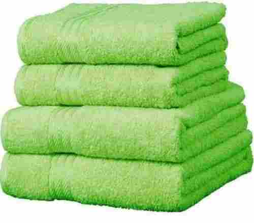 Ladies Green Cotton Bath Towel