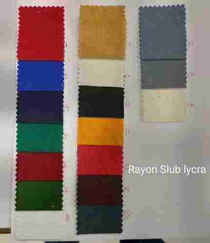 Rayon Slub Lycra Fabric