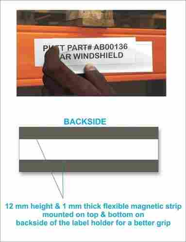 Plastic Magnetic Label Holder 100 mm