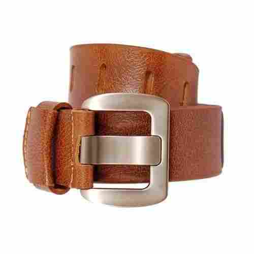 Mens Genuine Leather Brown Belt