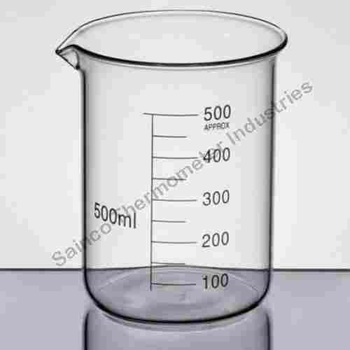 Transparent Glass Beaker (500ml)