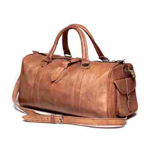 Brown Leather Luggage Bag