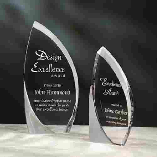 Transparent Crystal Acrylic Award