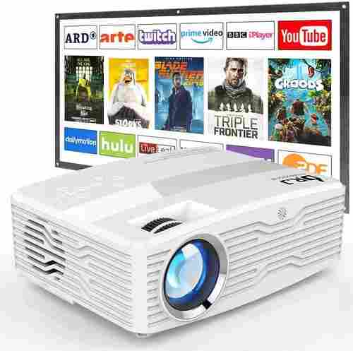 [Full HD Native 1080P Projector with 100Inch Projector Screen
