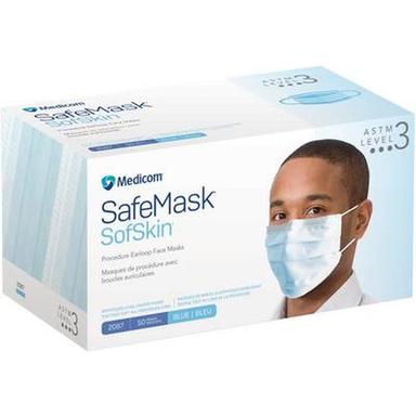 White Sofskin Surgical Face Mask