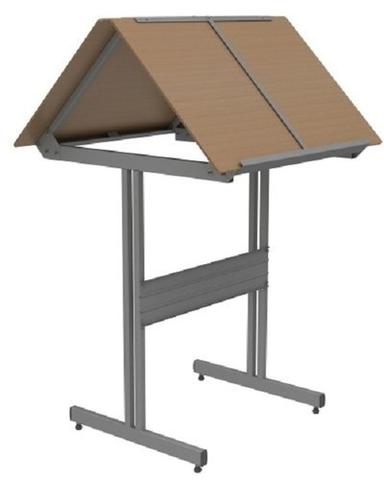 Gray Newspaper Reading Stand