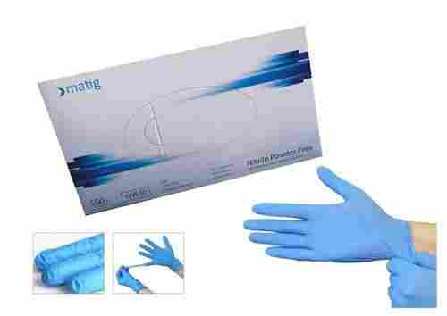 Matig Nitrile Powder Free Hand Gloves With 1 Disposable Face Mask