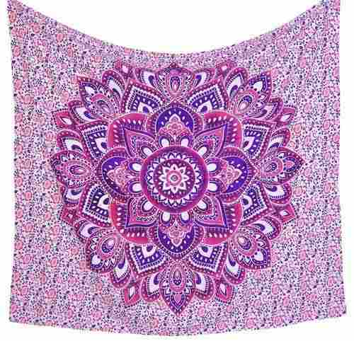 Pink Mandala Tapestry 54 x 84 Inch
