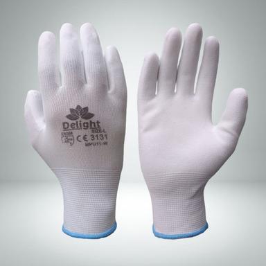 White Pu Coated Hand Gloves