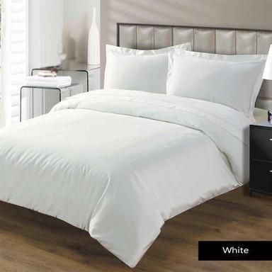 White Cotton Plain Hotel Bed Sheet