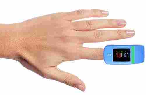 Blue Finger Pulse Oximeter