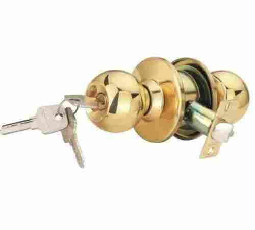 Golden Brass Cylindrical Door Lock