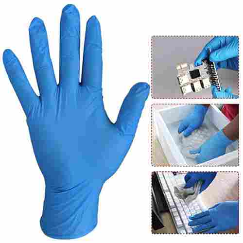 Powder Free Examination Blue Nitrile Glove with In Malaysia