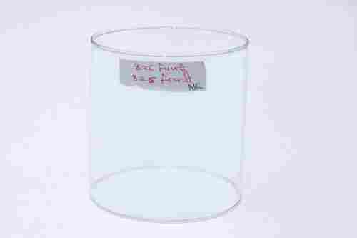 Transparent Glass Cylindrical Jar