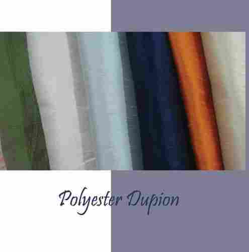 Poly Dupion Fabric With Iridescent Textures