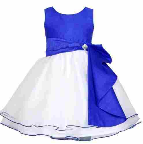 Royal Blue and White Contrast Gown