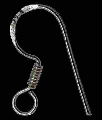Sterling Silver Earwire with Spring