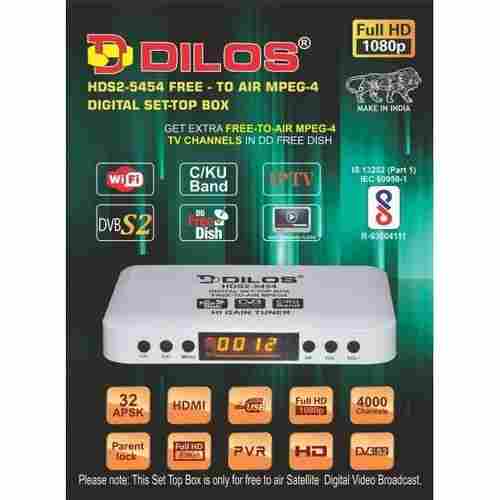 DILOS HDS2-5454 Free-To-Air Full HD DVB-S2 Set Top Box