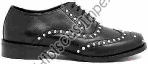 Black Ladies Leather Shoes