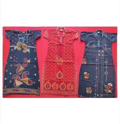 Various Gujri Embroidered Cotton Nightgown