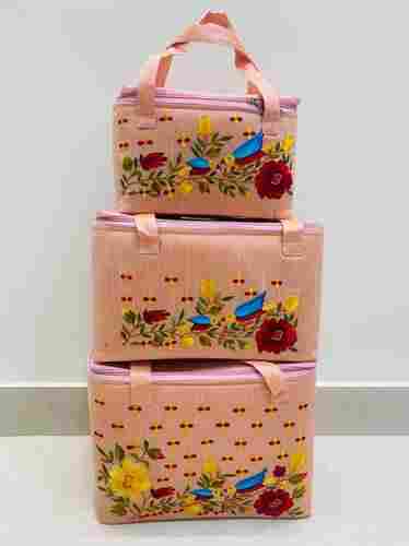 Embroidery Worked Tiffin Basket Combo Set
