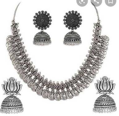 Nickel Silver Necklace Set Size: Custom