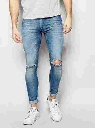 Blue Mens Ripped Jeans