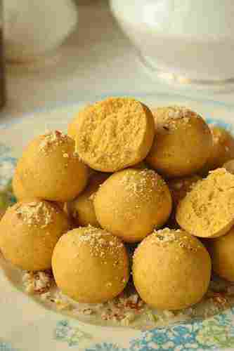 Round Dessert Besan Laddu