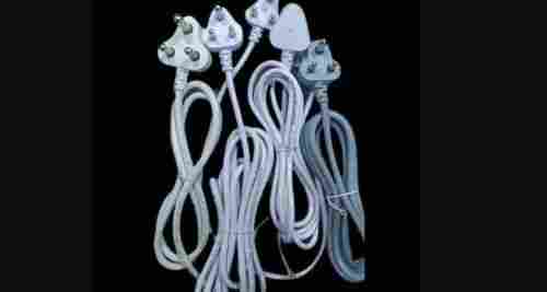 White 1.5 Meter 3 Pin AC Power Cords