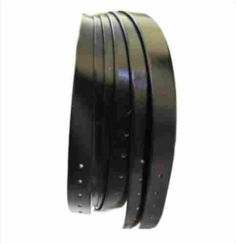 Plain Black Leather Belt Strap