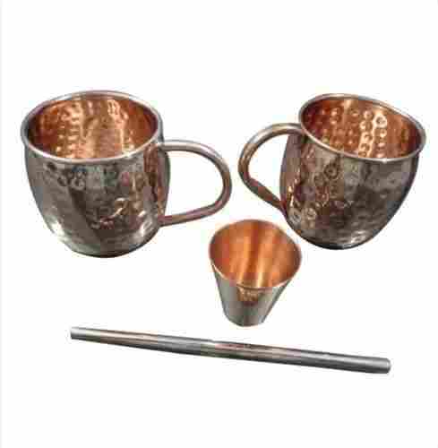 Copper Barrel Mug Set