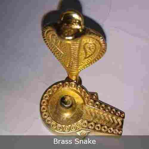 Brass Shiv Ling and Snake Statue