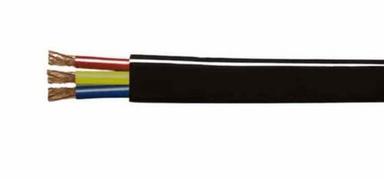 Black Three Core Flat Submersible Cables