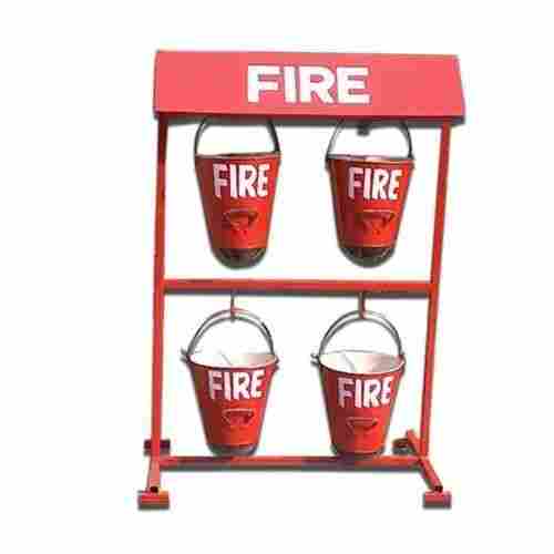 Red Color Fire Bucket Stand