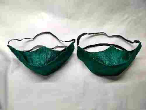 Green 3D Face Mask green With Head Band