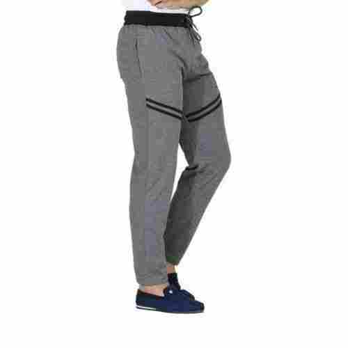Sports Wear Grey And Black Mens Sports Cotton Lower