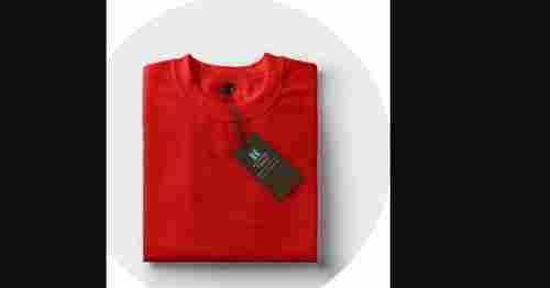 Mens Red Dryfit Polyester T-Shirt