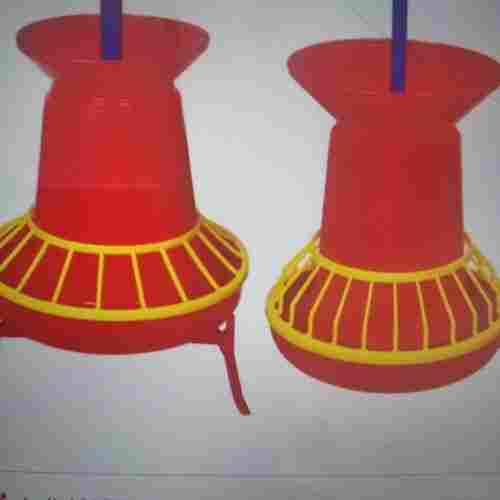 Plastic Red Color Poultry Feeder