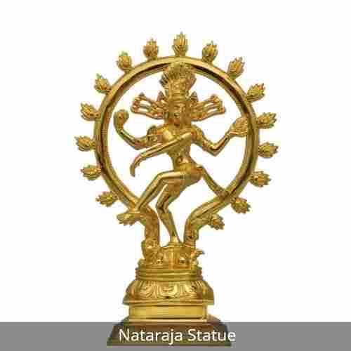 Gold Plated Nataraja Statue