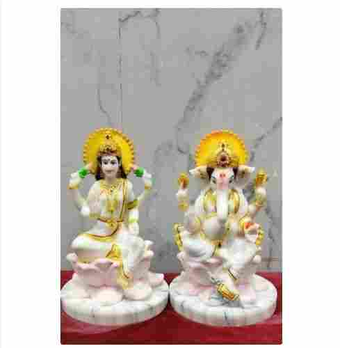 Laxmi Ganesh Marble Statue
