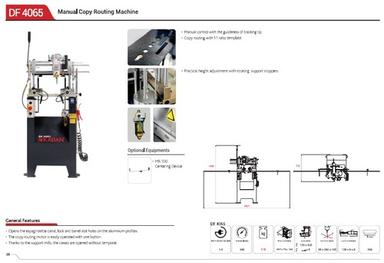 Industrial Manually Operated Aluminium Copy Routing Machine Capacity: 1 Pcs/Min