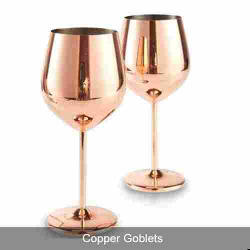 Plain Glossy Copper Goblet